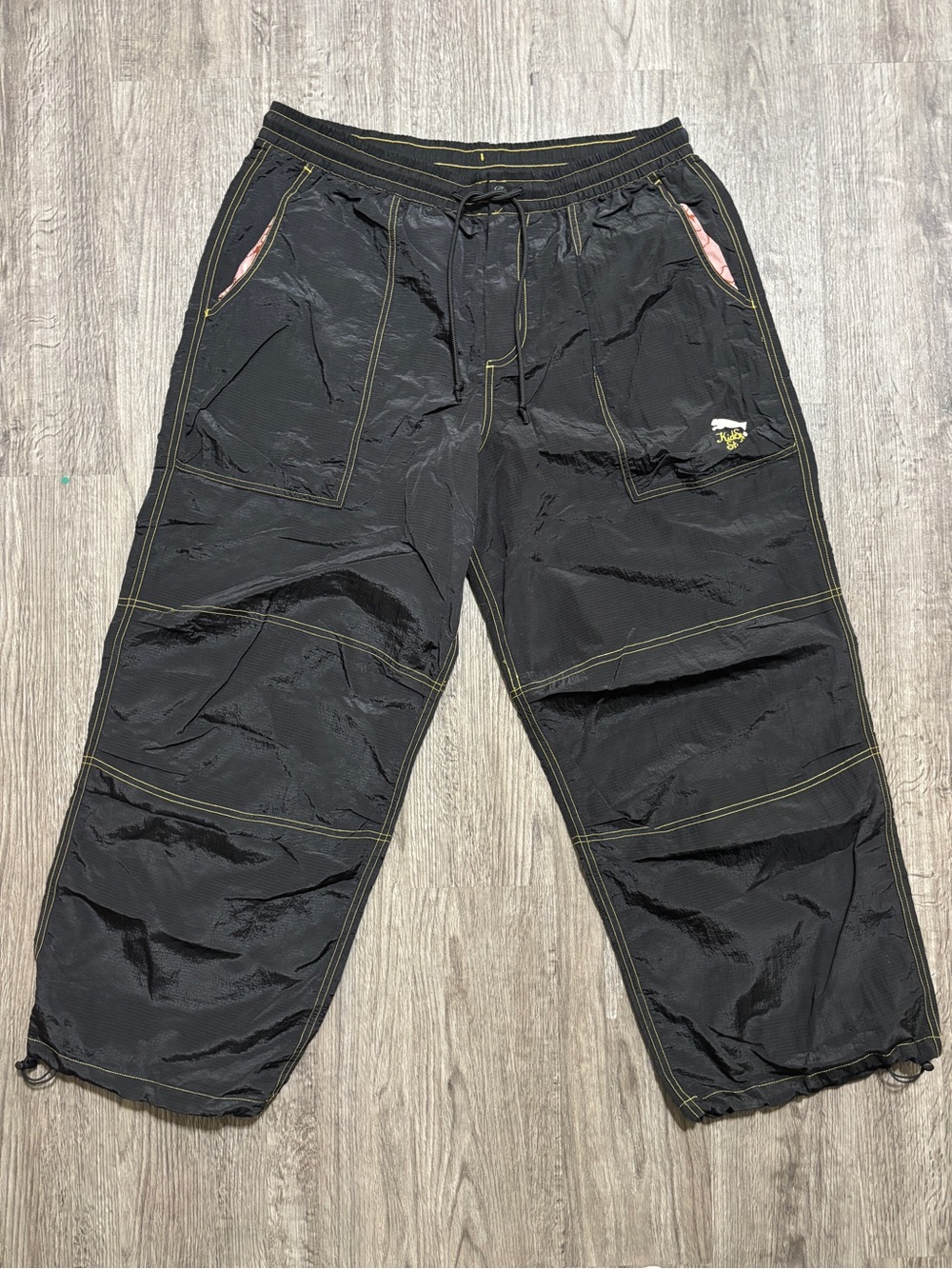 Puma x KidSuper Studios Lightweight Woven Cargo Pants Men XL Black NWT
